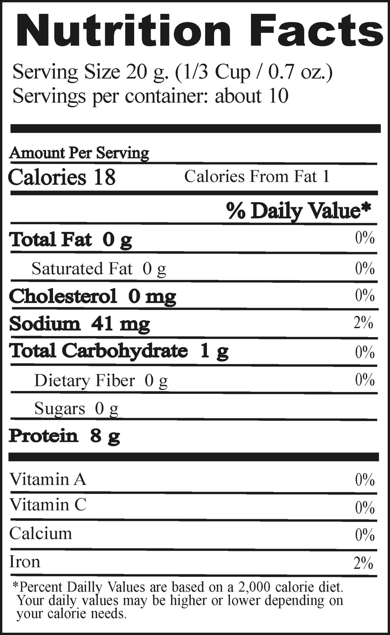 Nutritional Information