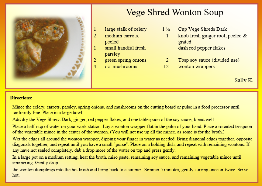 Vege Wonton Soup