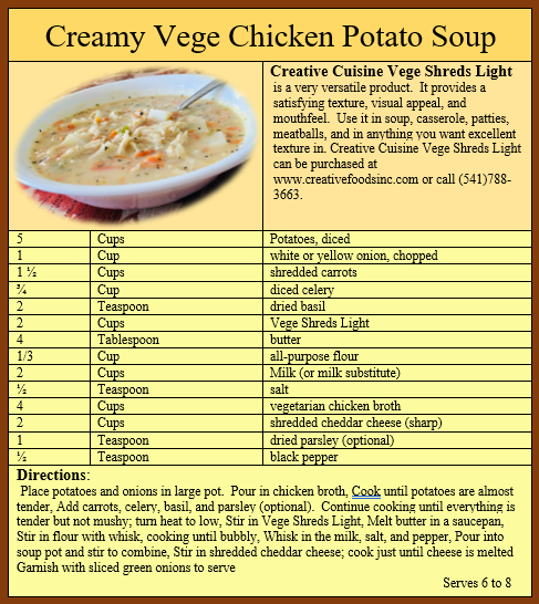 Creamy Vege Chicken Potato Soup