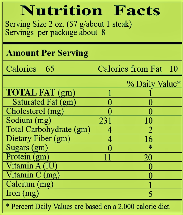 Nutritional Information