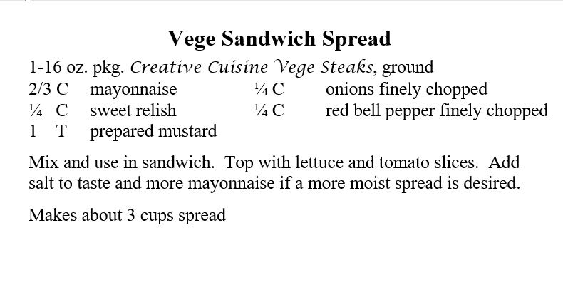 Sandwich Spread