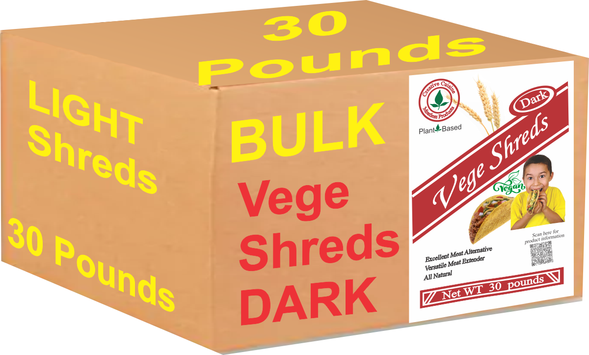 Vege Shreds DARK - 30 pound package