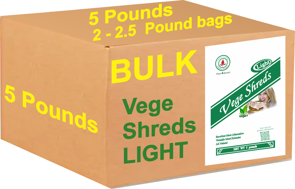 Vege Shreds LIGHT - 5 pound package