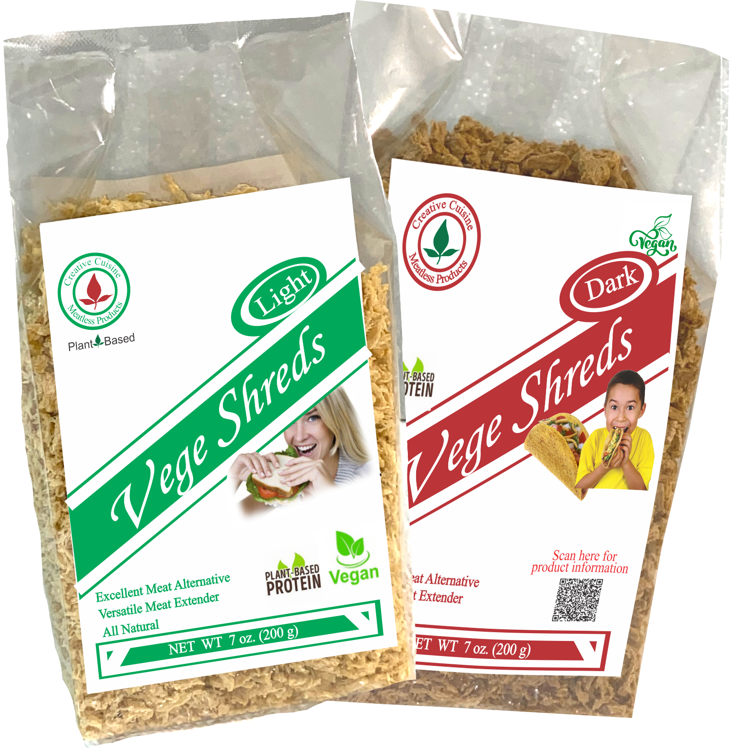 Vege Shreds Mixed 2-7 oz. packages Vege Shreds Mixed 2-7 oz. packages