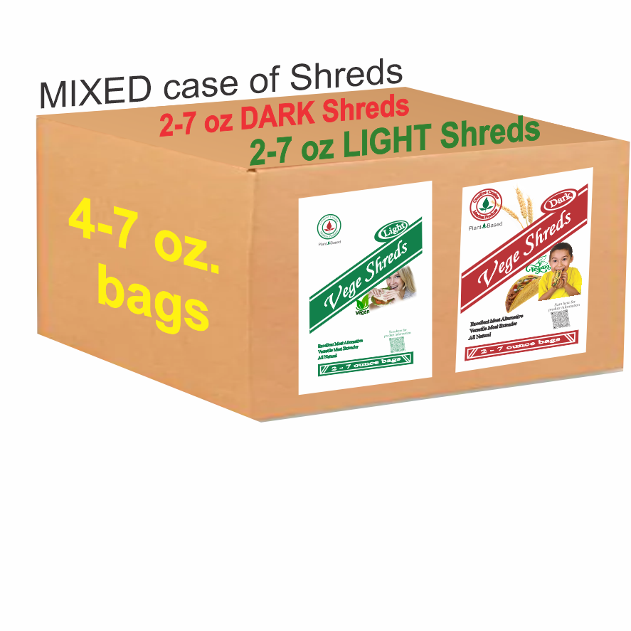 Vege Shreds Mixed 4-7oz bags
