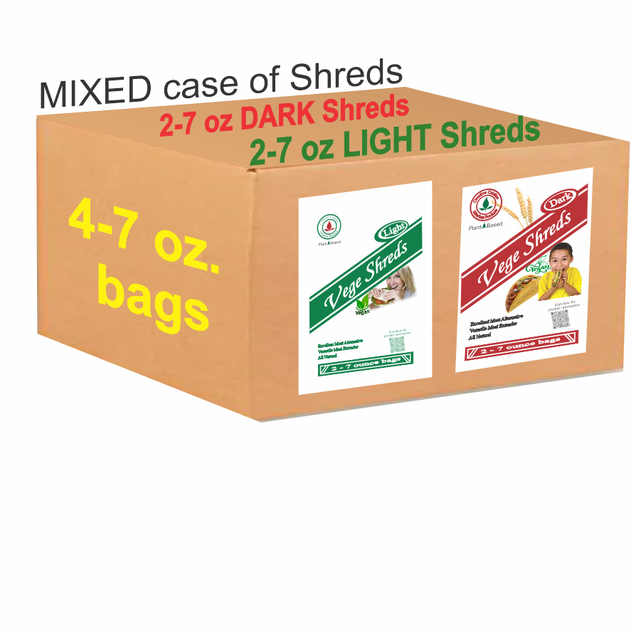 Vege Shreds Mixed 4-7oz bags Vege Shreds Mixed 4-7oz bags