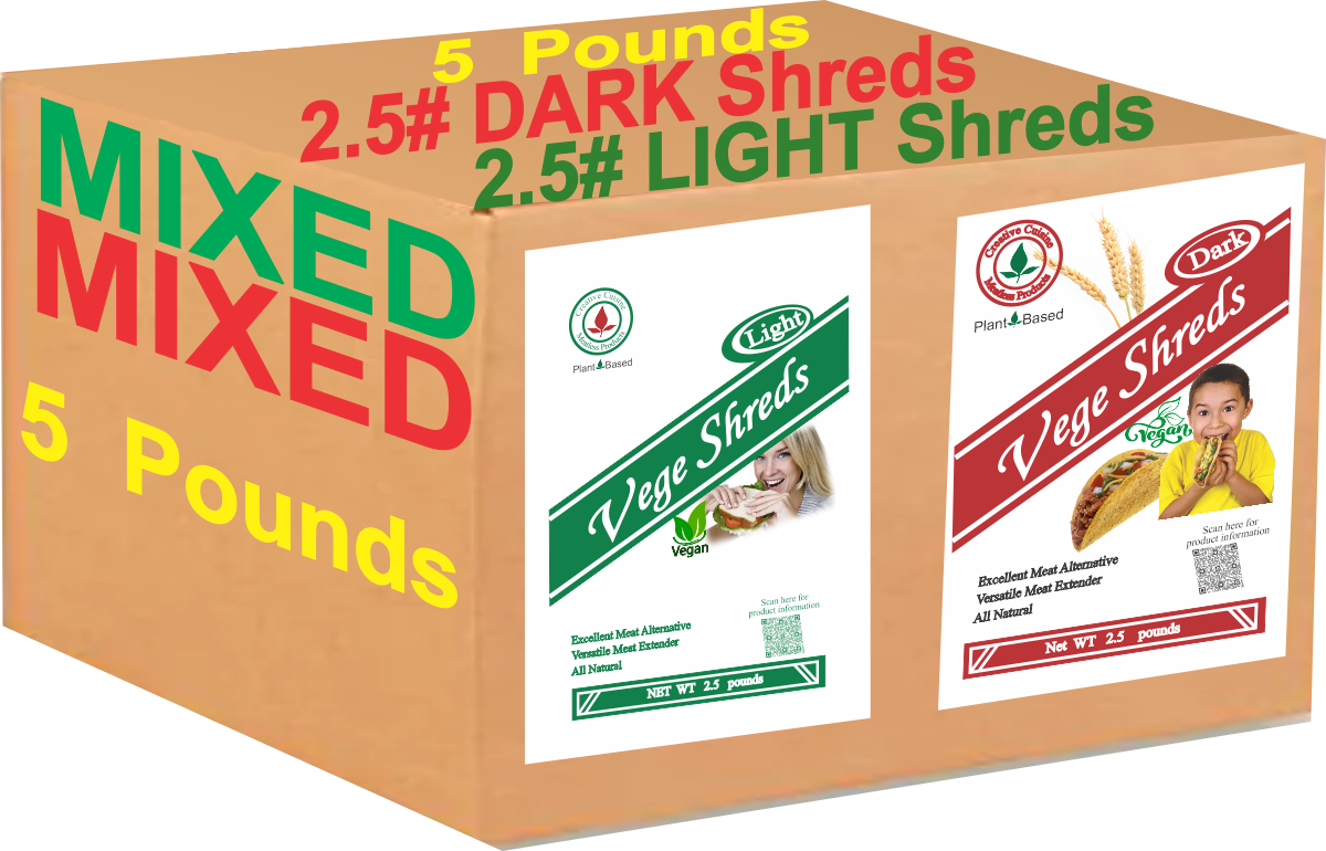 Vege Shreds Mixed BULK 5 pounds Vege Shreds Mixed BULK 5 pounds